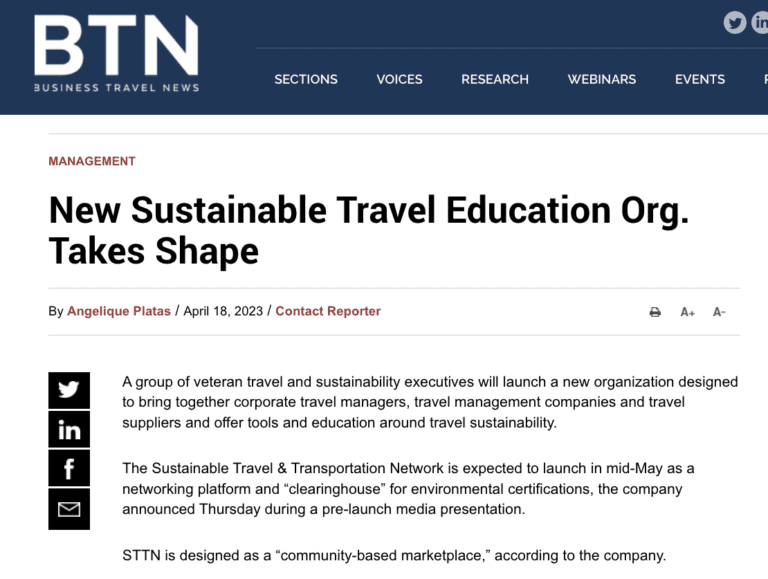 sustainable travel education